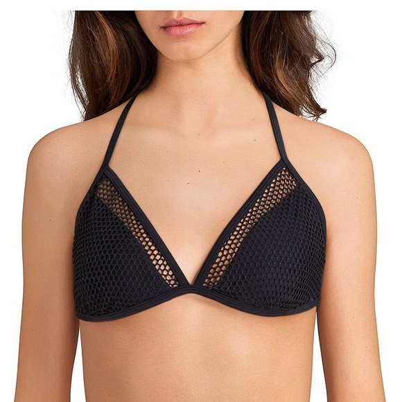 Gianni Bini Other - Gianni Bini Black Mesh Bikini Top